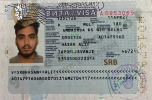 ALIF HASAN, VISA COPY