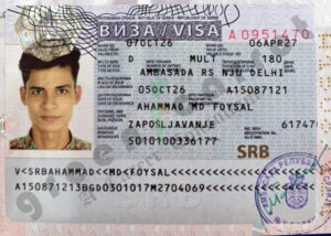 MD FOYSAL AHAMMAD, VISA COPY