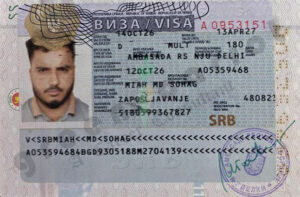 MD SOHAG MIAH, VISA COPY