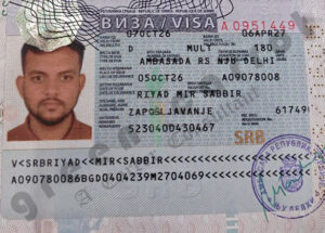 MIR SABBIR RIYAD, VISA COPY