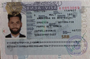 OLI AHMED PAPPU, VISA COPY